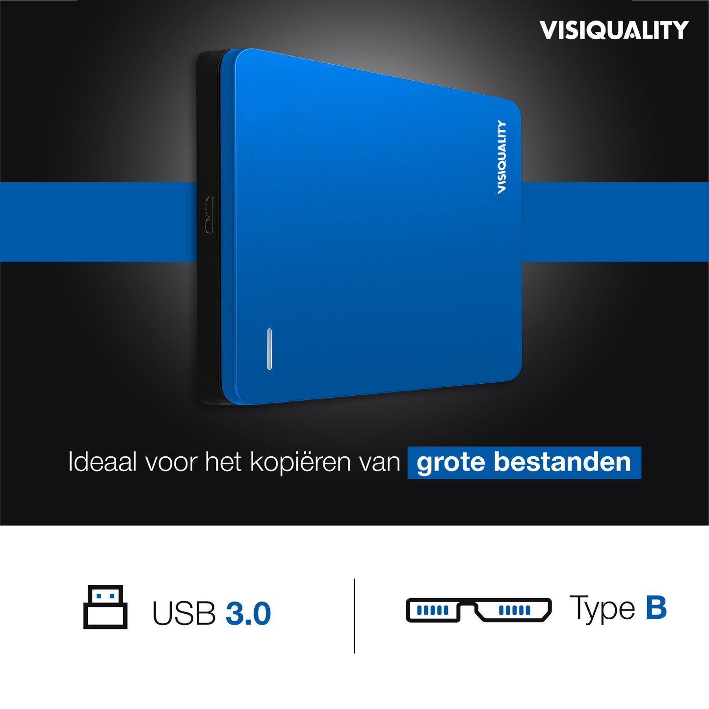 VisiQuality Harde Schijf - Modern Blue 1 TB