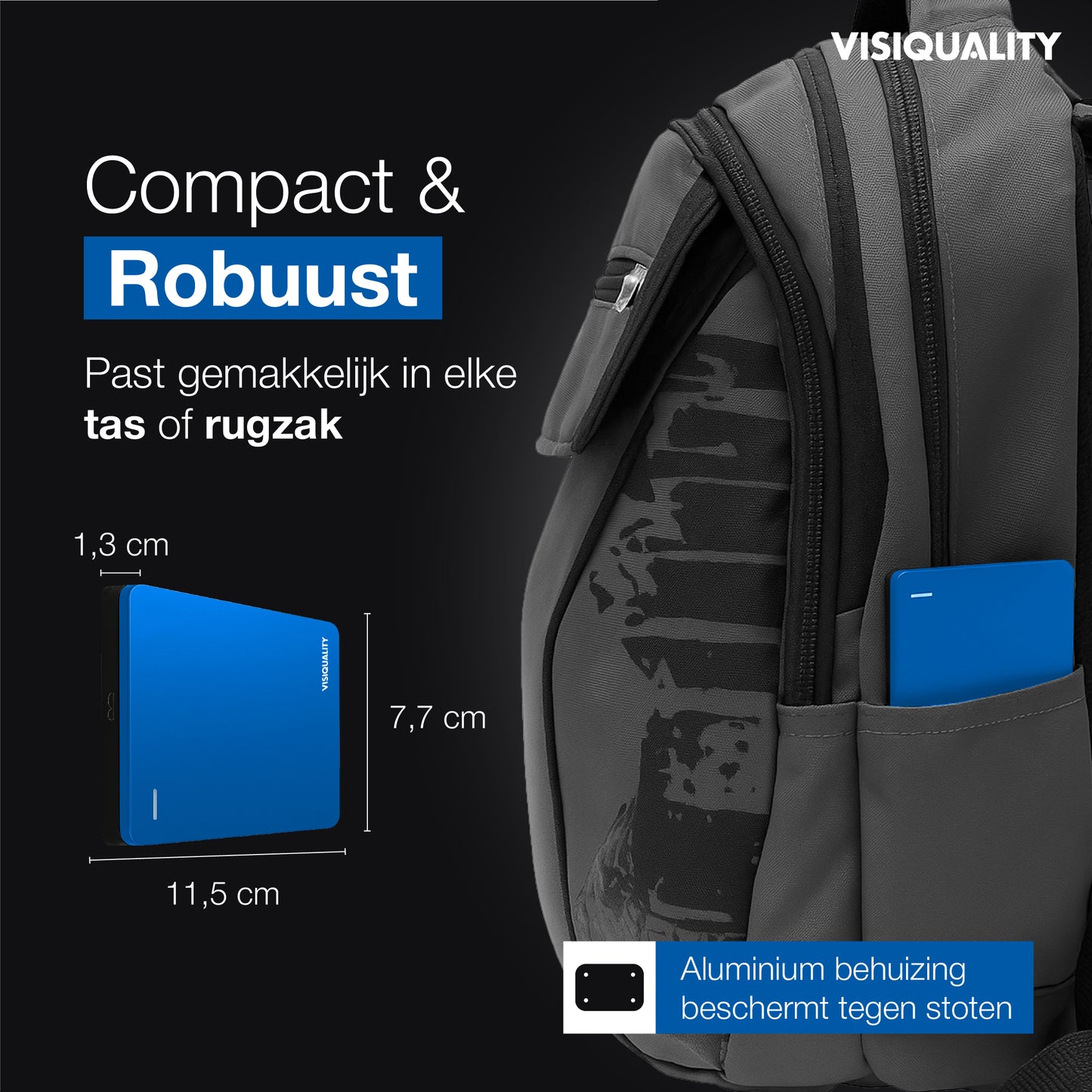 VisiQuality Harde Schijf - Modern Blue 1 TB
