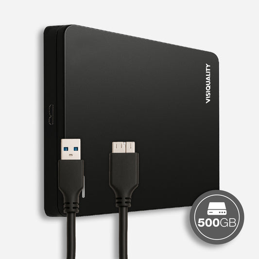 VisiQuality Harde Schijf - Classic Black 500 GB