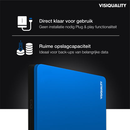 VisiQuality Harde Schijf - Modern Blue 1 TB
