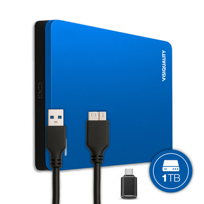 VisiQuality High-Speed Externe Harde Schijf - Modern Blue 1 TB