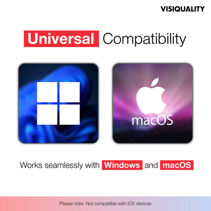 VisiQuality High-Speed Externe Harde Schijf - Bold Red 1 TB