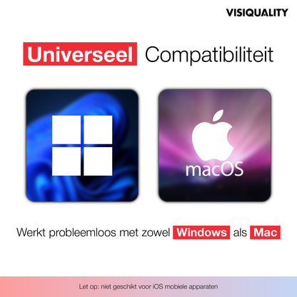 VisiQuality High-Speed Externe Harde Schijf - Bold Red 1 TB