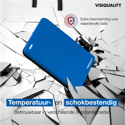 VisiQuality High-Speed Externe Harde Schijf - Modern Blue 1 TB