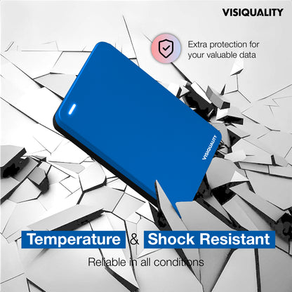VisiQuality High-Speed Externe Harde Schijf - Modern Blue 1 TB