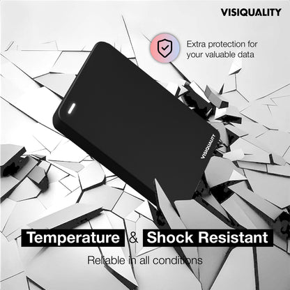 VisiQuality High-Speed Externe Harde Schijf - Classic Black 500 GB