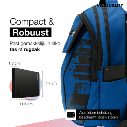 VisiQuality High-Speed Externe Harde Schijf - Classic Black 500 GB