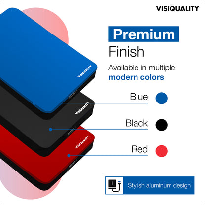 VisiQuality High-Speed Externe Harde Schijf - Modern Blue 1 TB