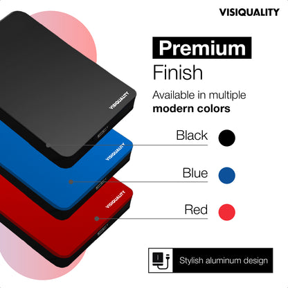 VisiQuality High-Speed Externe Harde Schijf - Classic Black 1 TB