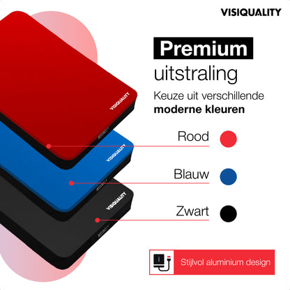 VisiQuality High-Speed Externe Harde Schijf - Bold Red 1 TB