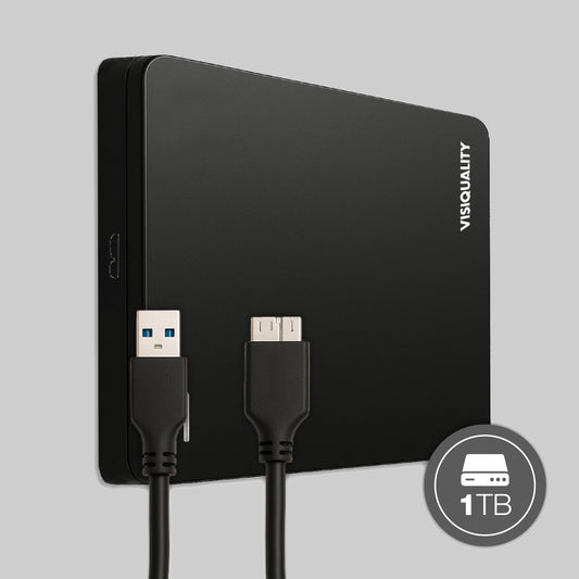 VisiQuality High-Speed Externe Harde Schijf - Classic Black 1 TB